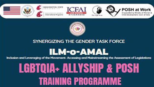 Workshop and One Day Training Programme On Lgbtqia+ Allyship And Posh Synergizing The Gender Task Force ILM-o-AMAL (Inclusion And Leveraging Of The Movement- Accessing And Mainstreaming The Assessment Of Legislations)