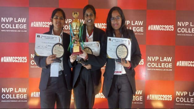 P. Akshitha, Himaja Malka, Ishita Thakur participated in The Alwardas National Moot Court Competition