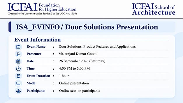 Seminar on Door Solutions, Product Features and Applications
