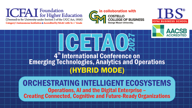 International Conference on Emerging Technologies, Analytics and Operations (ICETAO - 2027)