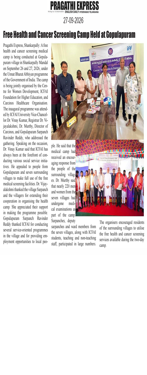 Community Medical Wellness and Cancer Awareness Camp